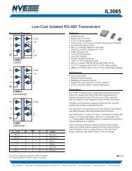 IL3085 Low-Cost Isolated RS-485 Transceiver ... - NVE Corporation
