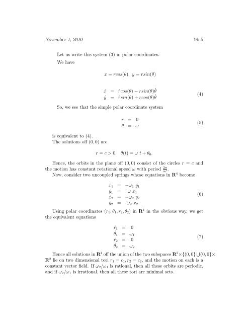 Differential Equations on the two dimensional torus 1 Constant ...