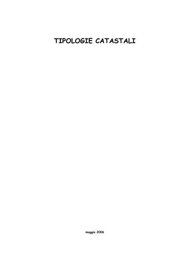 Le categorie degli immobili catastali - Comune di Venezia