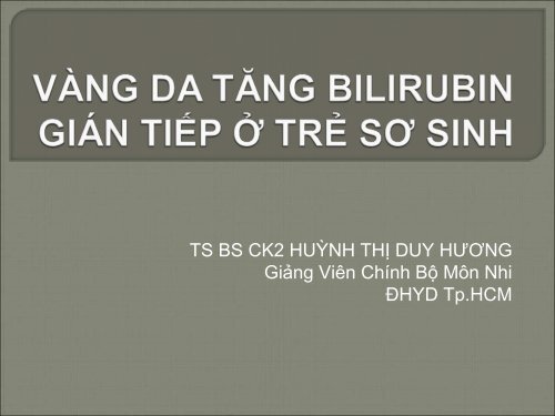 VANG DA TANG BILIRUBIN GT 2010 (NXPowerLite ... - Moodle YDS