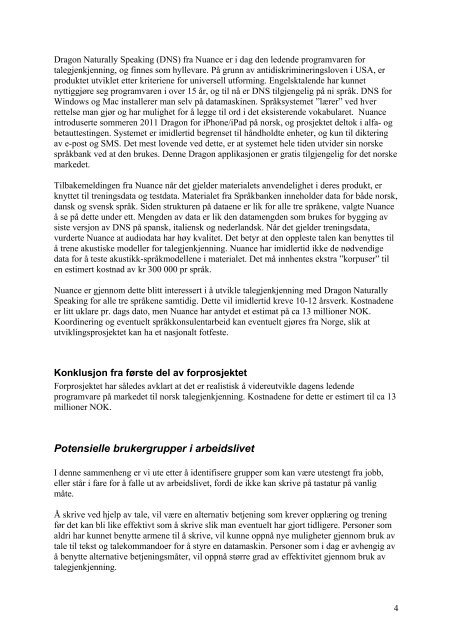 Et inkluderende arbeidsliv med talegjenkjenning (pdf) - InfoShare ...