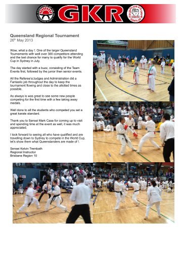 Queensland Regional Tournament - GKR Karate