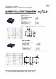 BeStar Piezo/EM SMT Buzzers Catalog - BeStar Acoustic Components