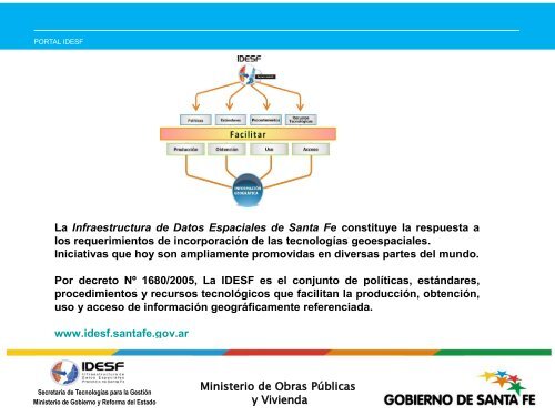 Ministerio de Obras PÃºblicas y Vivienda - IDESF