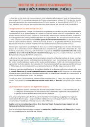 droits des consommateurs - Centre EuropÃ©en de la Consommation