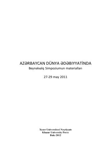 azmedtar dun.pdf - DSpace at Khazar University