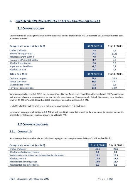 Document de RÃ©fÃ©rence 2012 - FREY