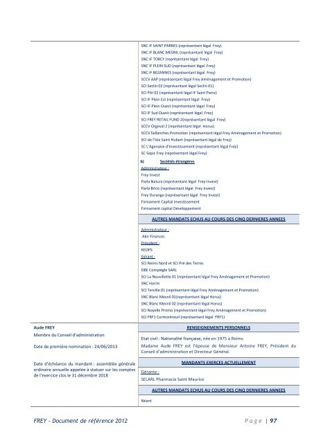Document de RÃ©fÃ©rence 2012 - FREY