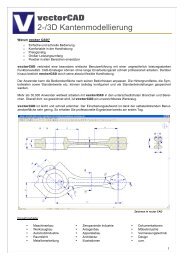 vectorCAD 2-/3D Kantenmodellierung - vectorcam GmbH