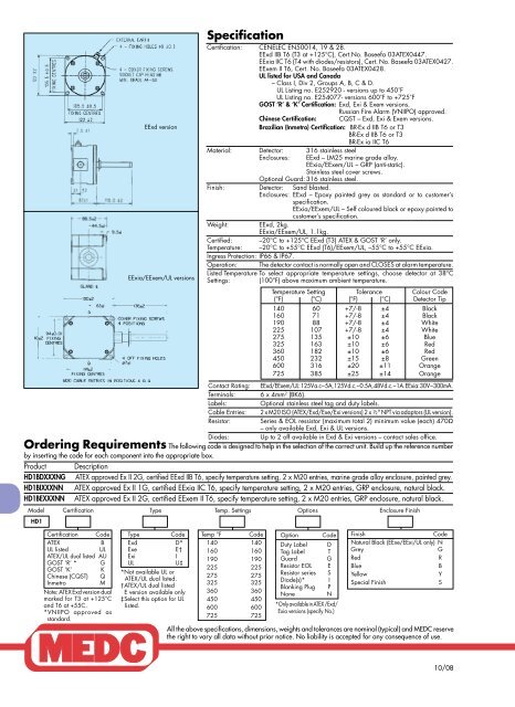 MEDC EXP Heat Detector - Advantedge.co.in