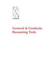 General & Graduate Reasoning Tests - Psytech International