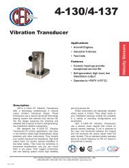 4-130 / 4-137 Spec Sheet - CEC Vibration Products