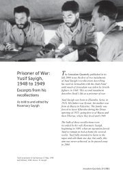 Prisoner of War: Yusif Sayigh, 1948 to 1949 - Jerusalem Quarterly