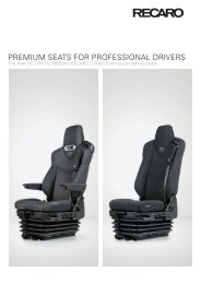 Leaflet Recaro Commercial Vehicles 2013 - Motorquality