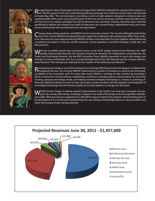 2010-11 Annual Report - LeadingAge Wisconsin