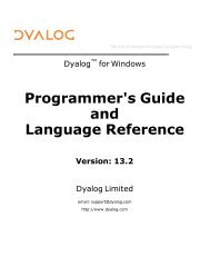 Notes - Dyalog APL - D-functions