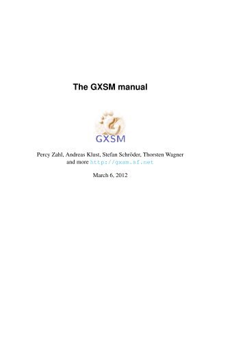 Titel: GXSM Manual - GXSM - SourceForge