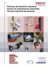 TÃ©cnicas de elevaciÃ³n industrial Tecnica di sollevamento ... - Haacon