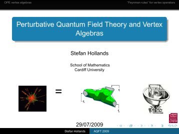 Stefan Hollands - Local Quantum Physics Crossroads