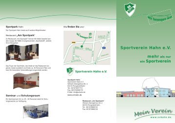 Imageflyer - Sportverein Hahn eV