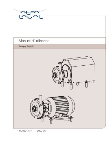 Manuel d'utilisation - Pompes et ProcÃ©dÃ©s Inox inc.