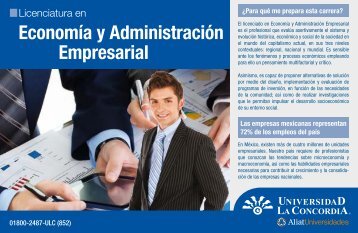 EconomÃ­a y AdministraciÃ³n Empresarial - Universidad La Concordia