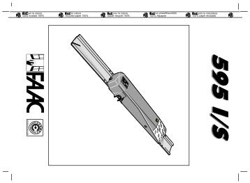 automazione 595 i / s - Faac