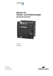 Anleitung Siemens-Regelung RVA 33 - Hansa Brenner