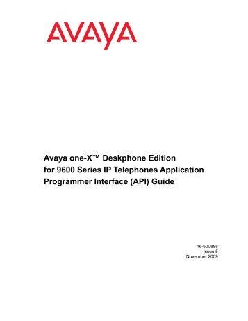 Avaya one-XÃ¢Â„Â¢ Deskphone Edition for 9600 Series - Avaya Support