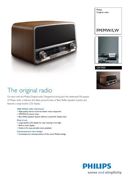 OR7000/12 Philips Original radio