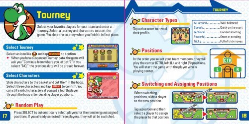 Mario hoops : 3 on 3 manual - Nintendo