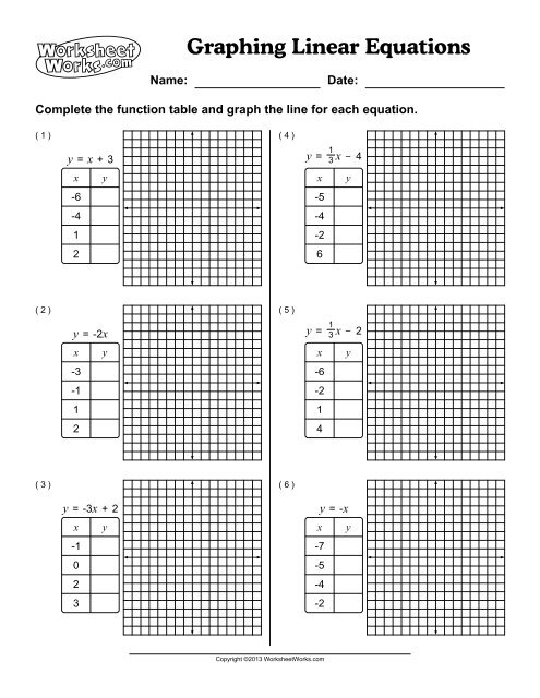 Graphing Practice HW - Cobb Learning