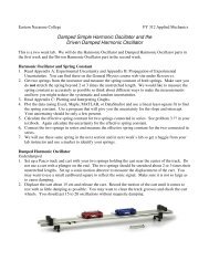 Damped and Driven Harmonic Oscillator using Pasco Carts