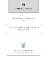 TRAINING MANUAL - Bioinformatics Centre