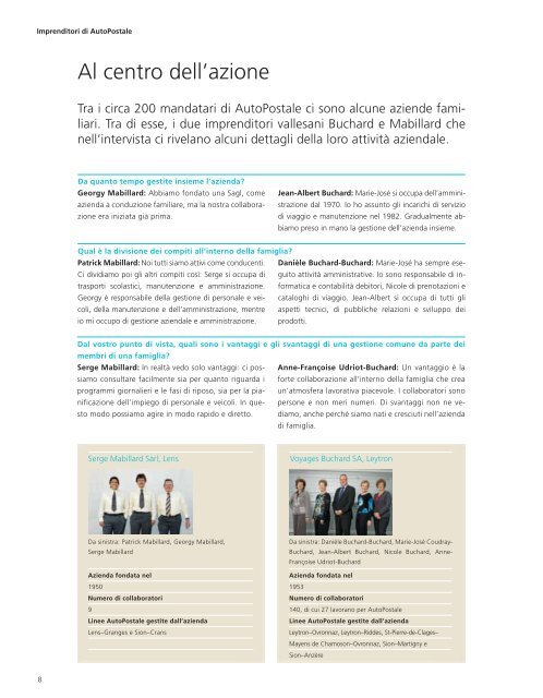 Rapporto d'attività 2011. AutoPostale Svizzera SA. - PostBus