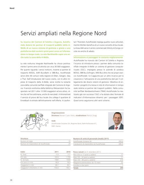 Rapporto d'attività 2011. AutoPostale Svizzera SA. - PostBus