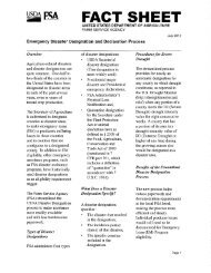 Emergency Disaster Designation and Declaration Process Face Sheet