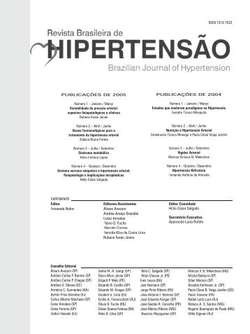 Rev. Bras. Hipertens. volume 12, nÂº. 4, Outubro / Dezembro