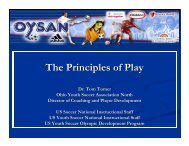 The Principles of Play - Ohio Youth Soccer Association North