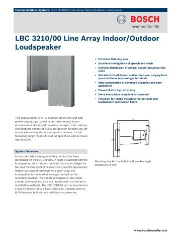 LBC 3210/00 Line Array Indoor/Outdoor Loudspeaker - Buythis