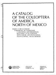 a catalog of the coleoptera of america north of mexico - Smithsonian ...