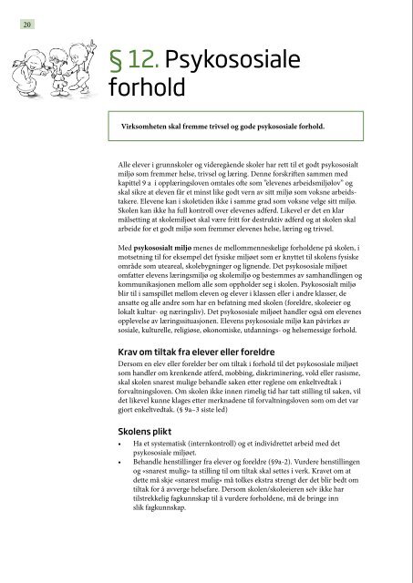 Miljø og helse i skolen (pdf) - Helsedirektoratet