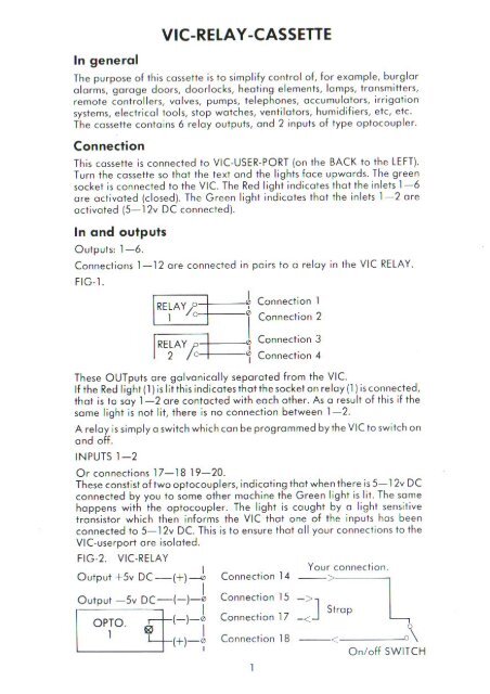 Handic VIC-REL Manual - Bombjack.org