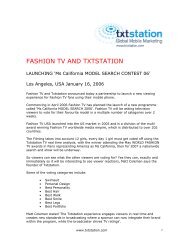 FASHION TV AND TXTSTATION