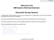 Welcome to the IBM Systems Workload Estimator Sizing Disk ...