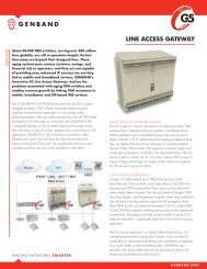 G5 Line Access Gateway Datasheet - Genband