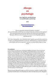 Allergie en psychologie - IEP