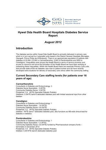 Consultation response: DB 15 - Hywel Dda Health Board PDF 770 KB