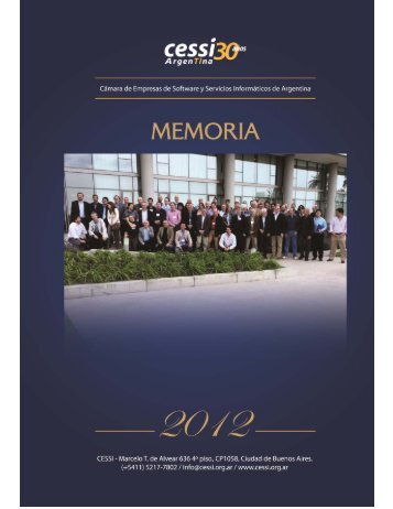 DESCARGAR MEMORIA 2012 (.pdf) - Cessi