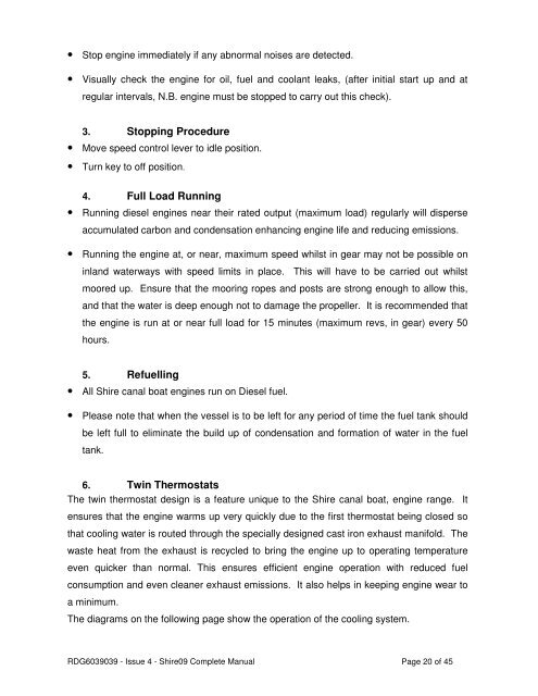 SHIRE CANAL BOAT ENGINE MANUAL - EP Barrus